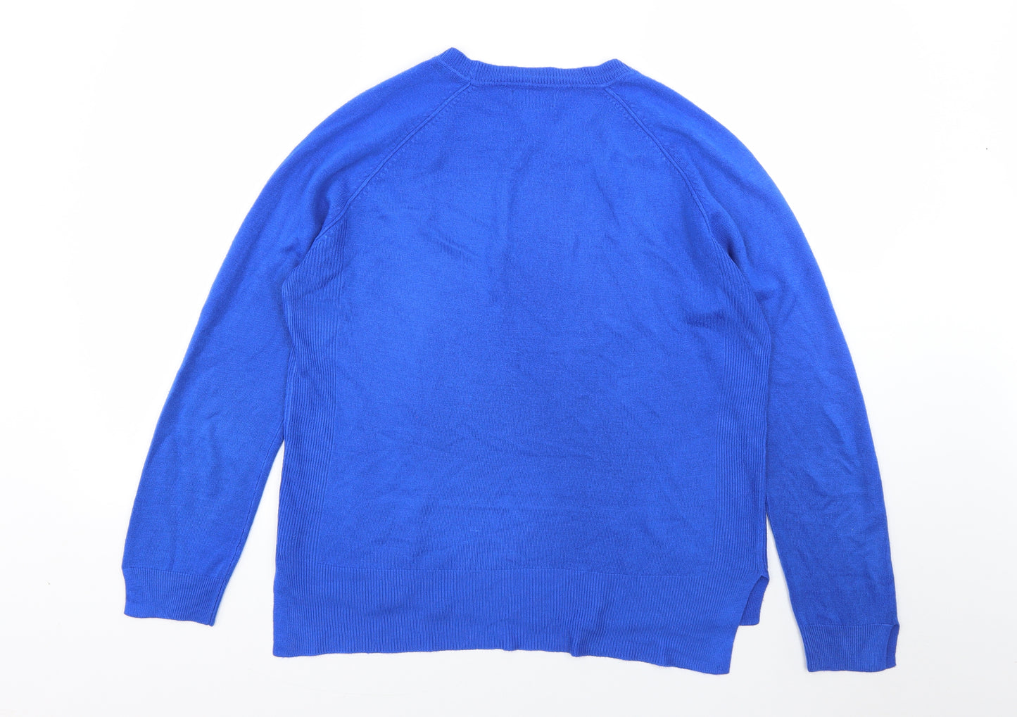 Primark Womens Blue Round Neck   Pullover Jumper Size M