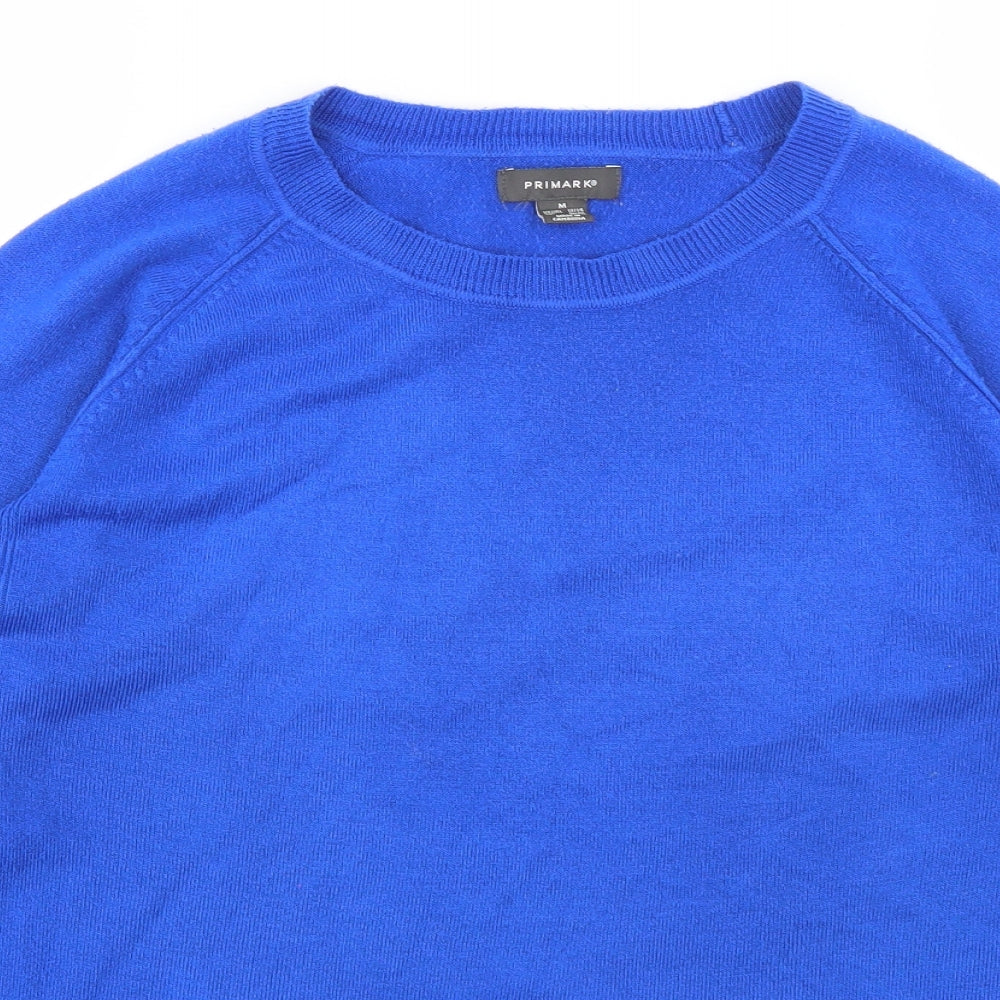 Primark Womens Blue Round Neck   Pullover Jumper Size M