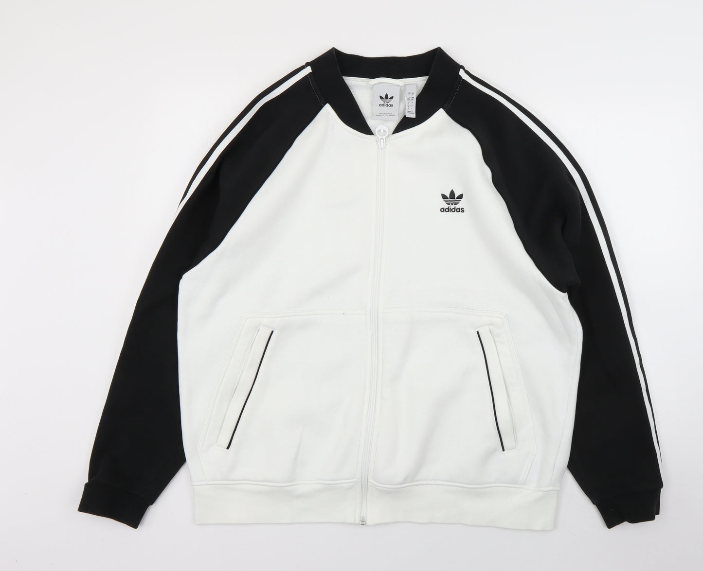 adidas Mens Multicoloured  Cotton Full Zip Sweatshirt Size L