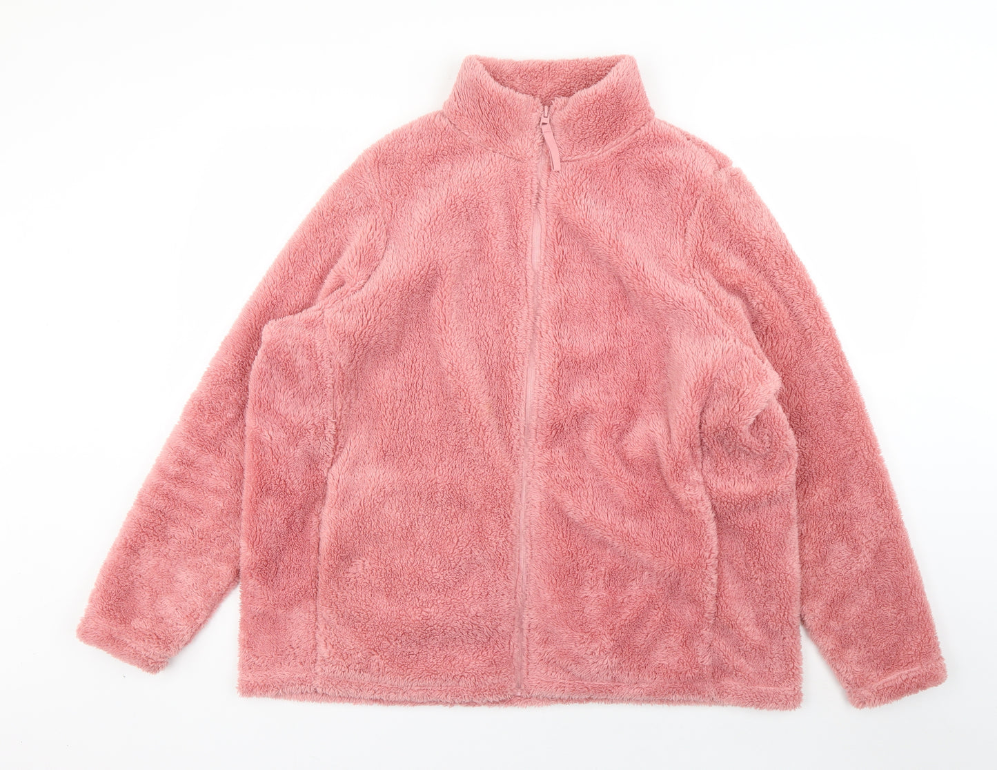 Dunnes Store  Womens Pink  Polyester Full Zip Sweatshirt Size XL