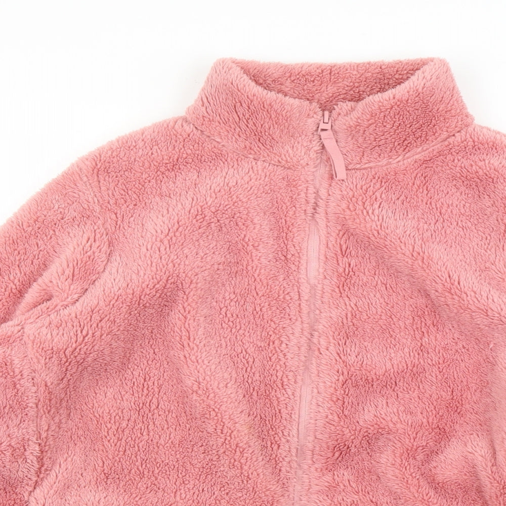 Dunnes Store  Womens Pink  Polyester Full Zip Sweatshirt Size XL