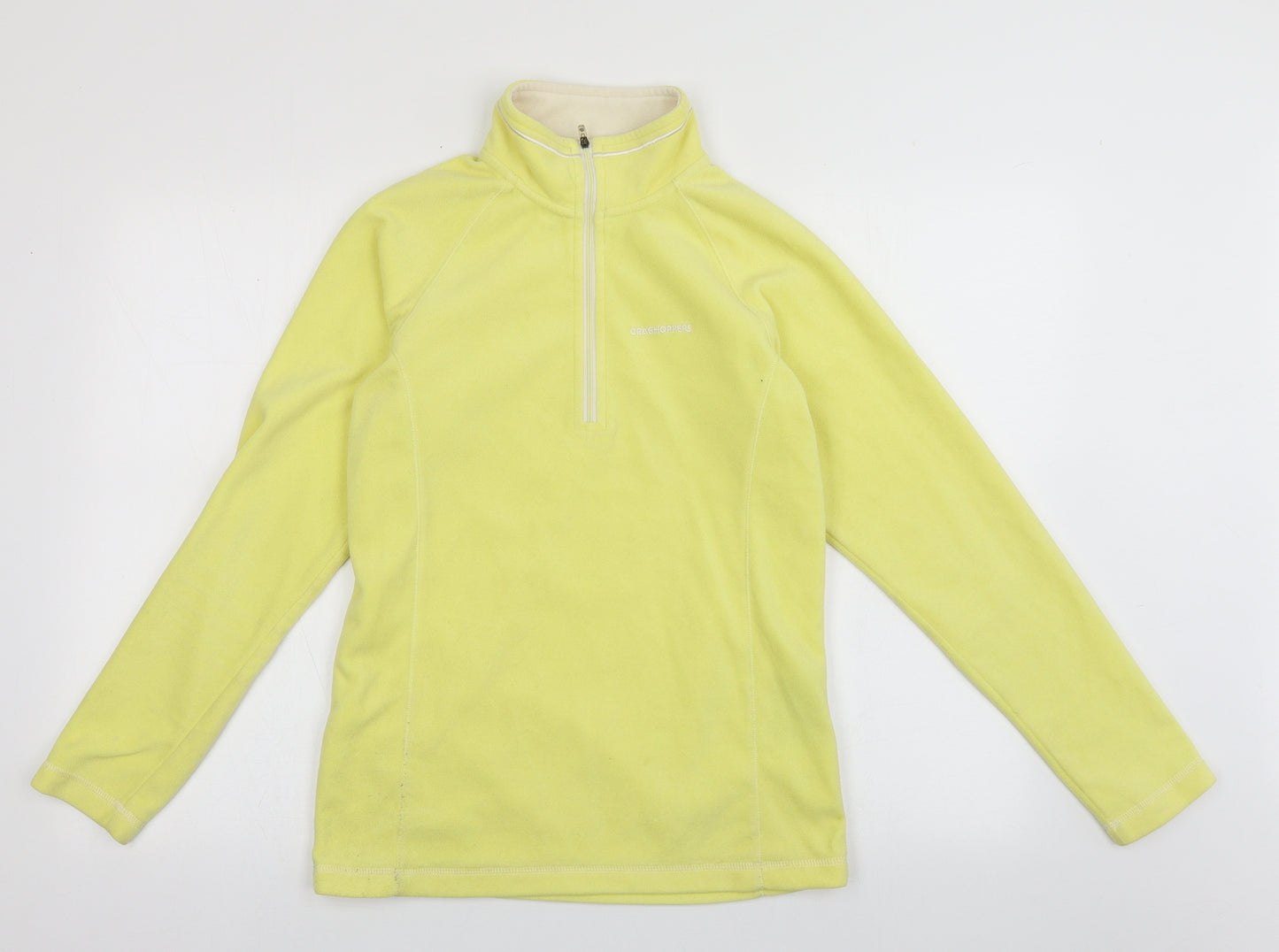 Craghoppers Womens Yellow  Polyester Pullover Sweatshirt Size 8  Zip