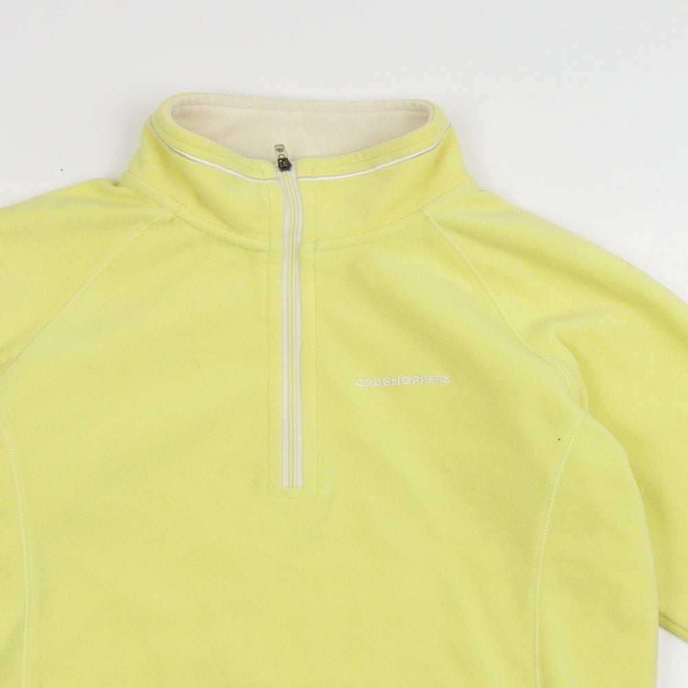 Craghoppers Womens Yellow  Polyester Pullover Sweatshirt Size 8  Zip