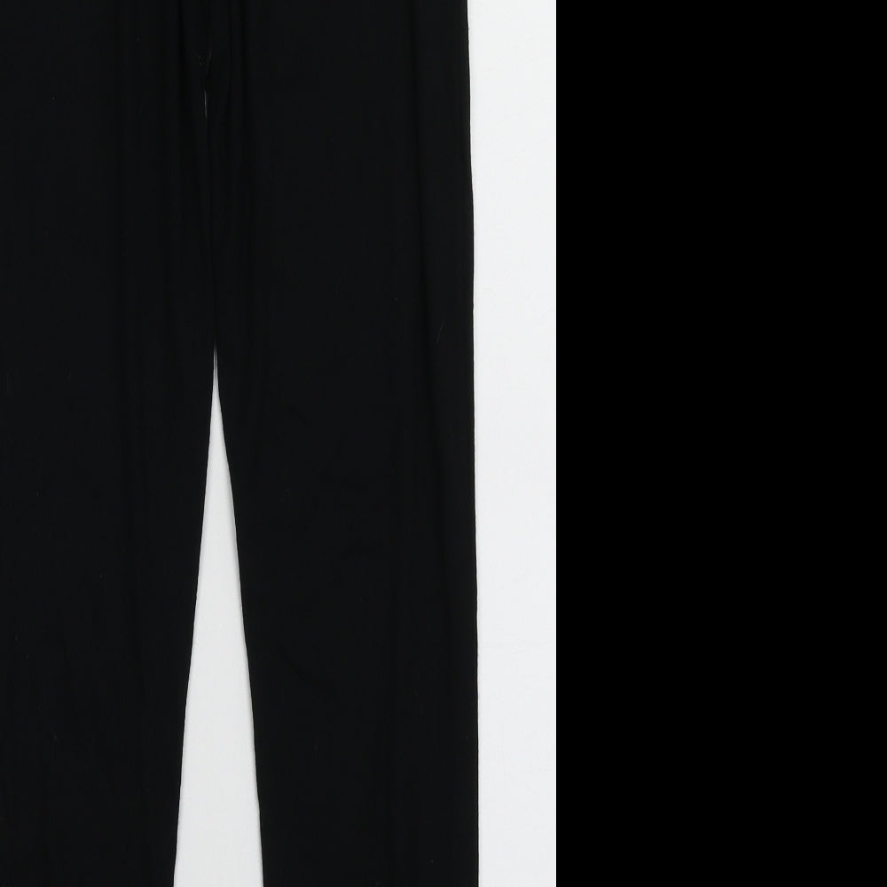 New Look Womens Black  Polyester  Pyjama Pants Size 10  Tie - J'adore