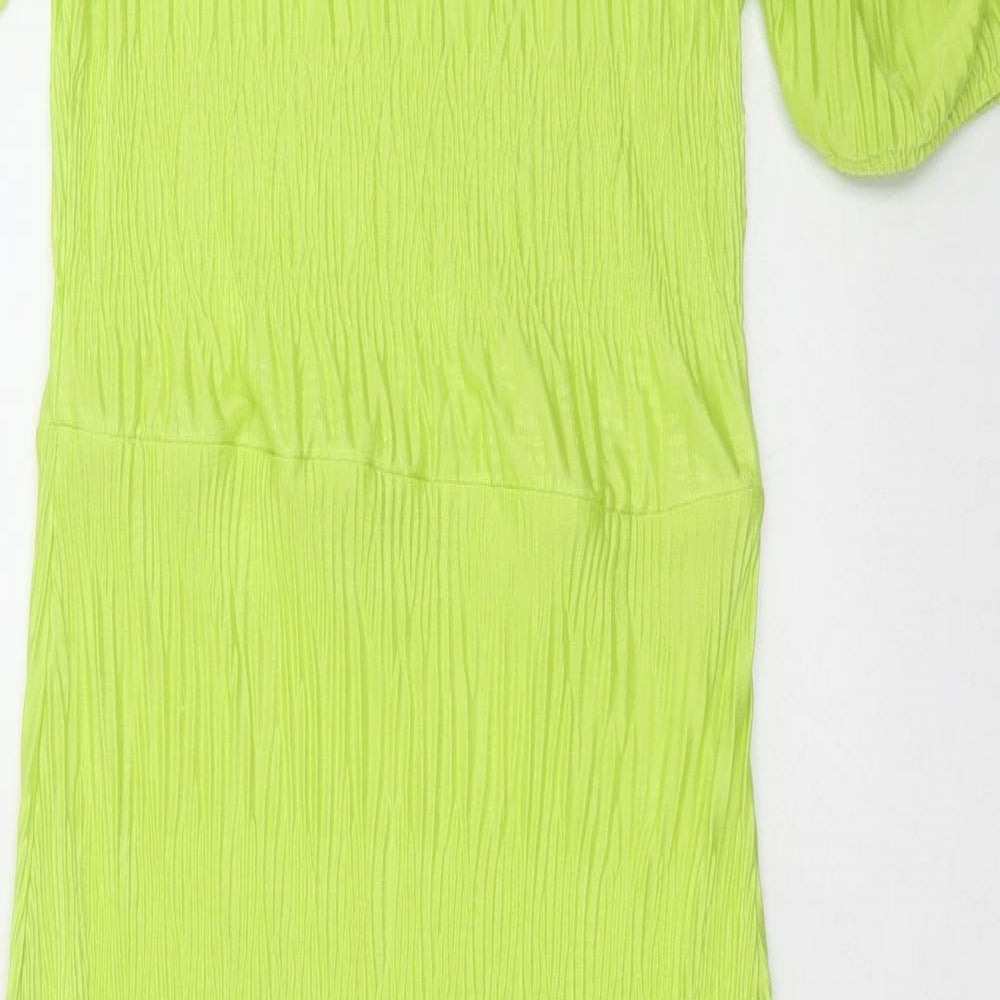 River Island Womens Green  Polyester A-Line  Size 8  Crew Neck Pullover