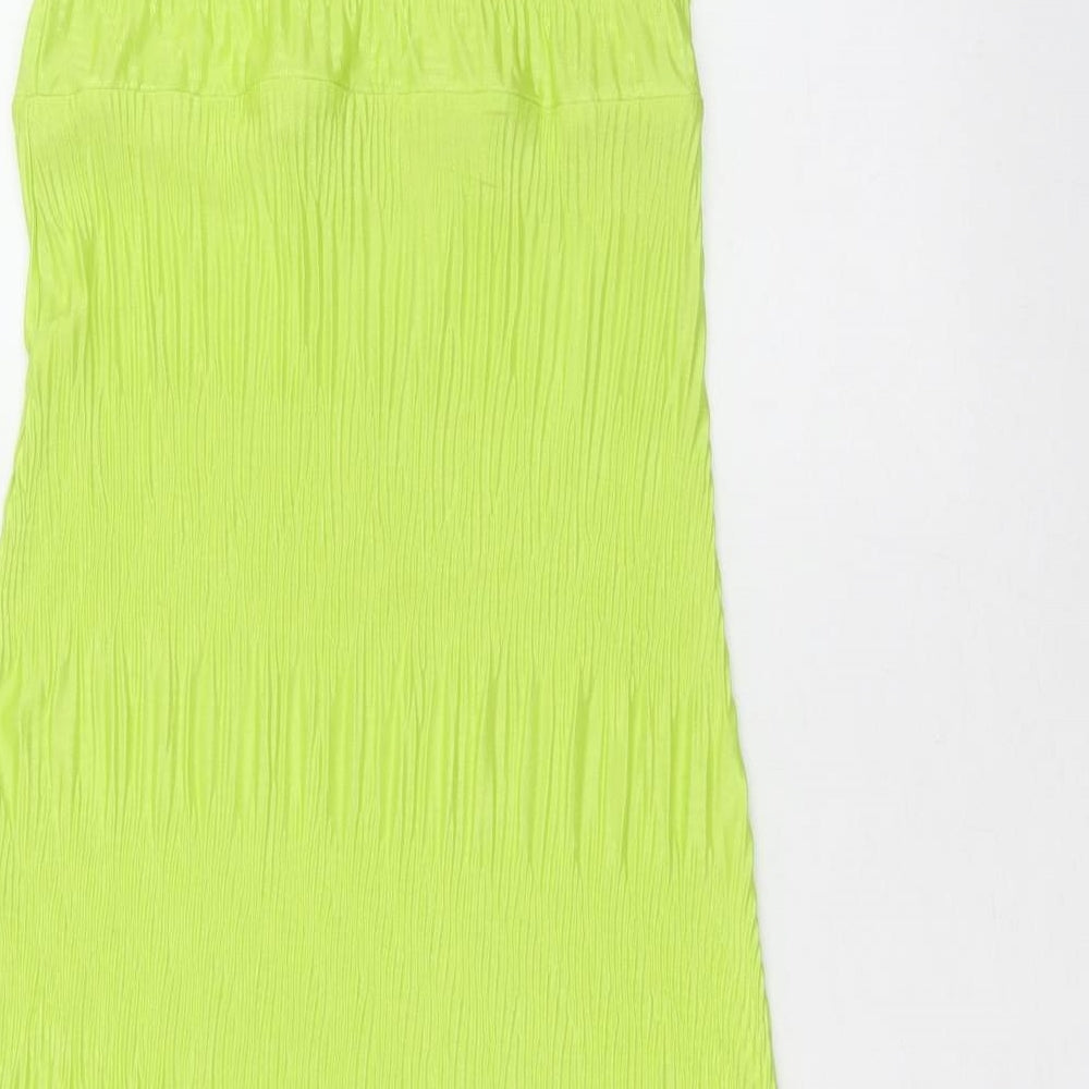 River Island Womens Green  Polyester A-Line  Size 8  Crew Neck Pullover