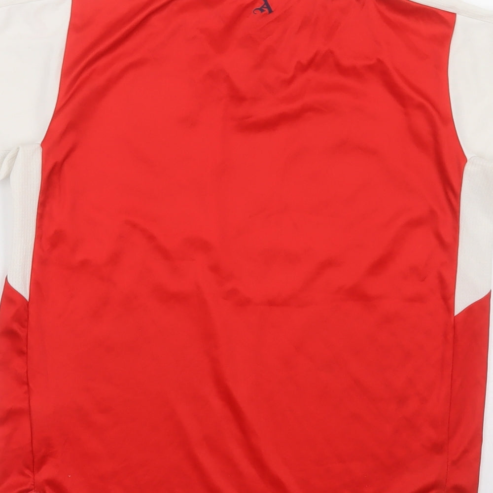 PUMA Boys Red  Polyester Pullover T-Shirt Size 9-10 Years Crew Neck Pullover - Arsenal FC