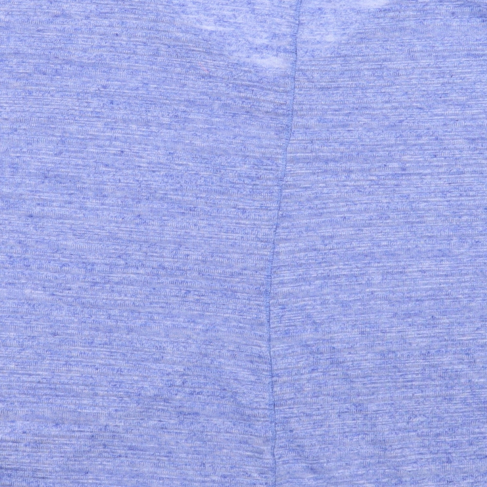 NEXT Womens Purple  Polyester Basic T-Shirt Size 16 V-Neck