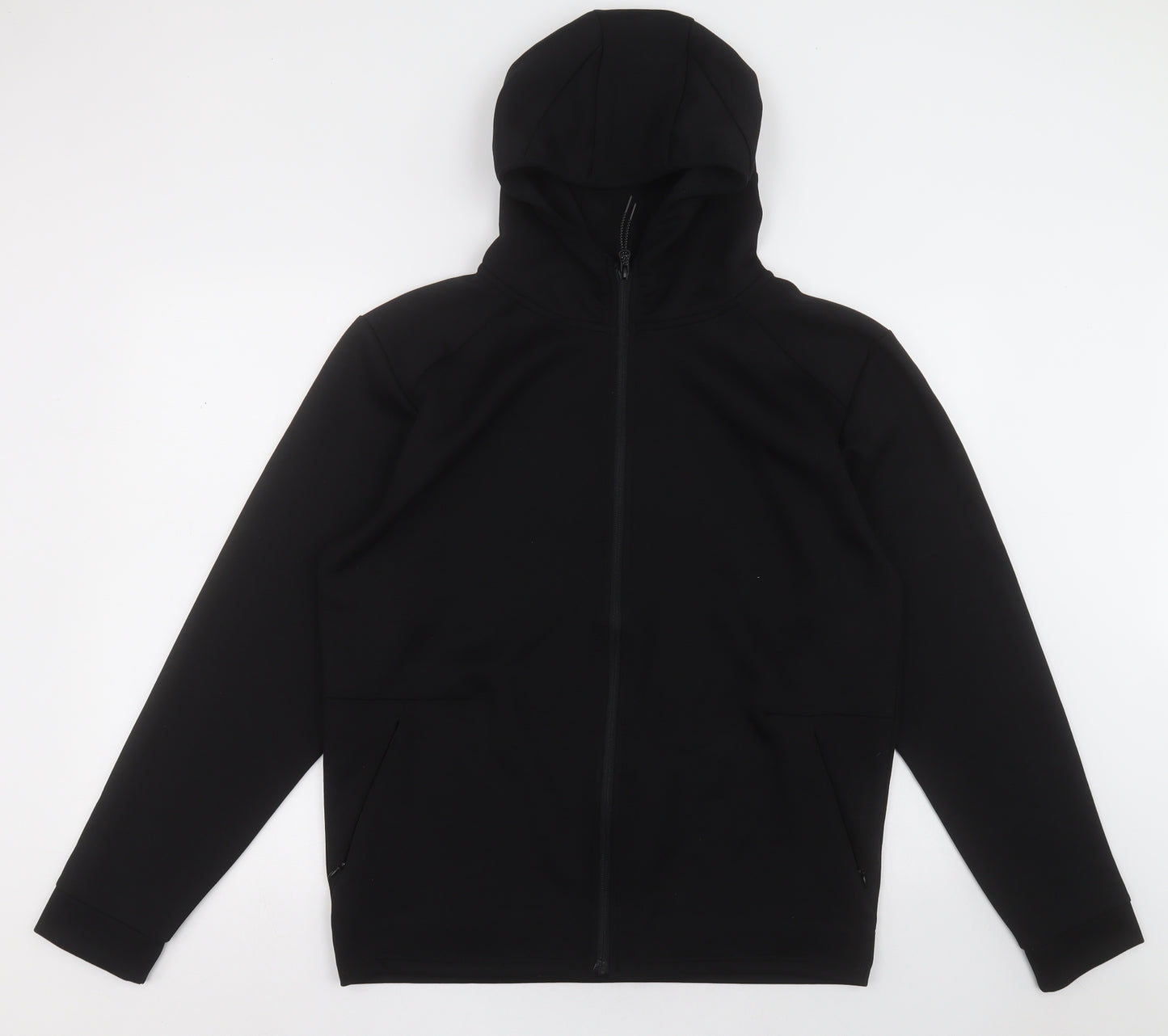 Dunnes Stores Mens Black  Polyester Full Zip Hoodie Size M