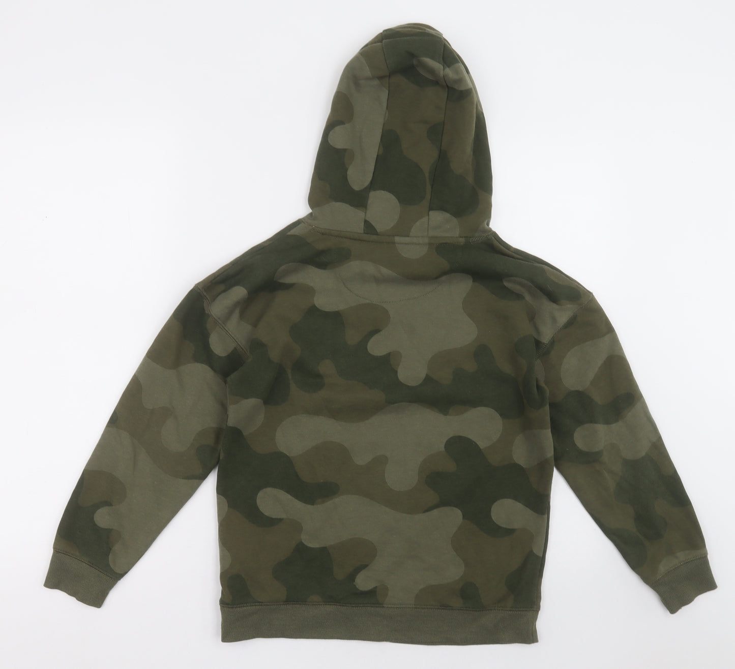 Primark Boys Green Camouflage Cotton Pullover Hoodie Size 10-11 Years  Pullover - Iconic