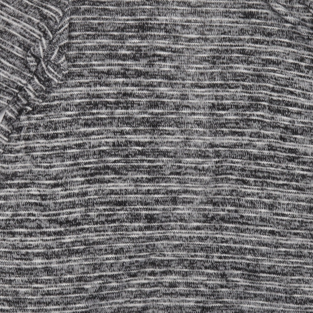 Matalan Womens Grey V-Neck  Polyester Cardigan Jumper Size 16