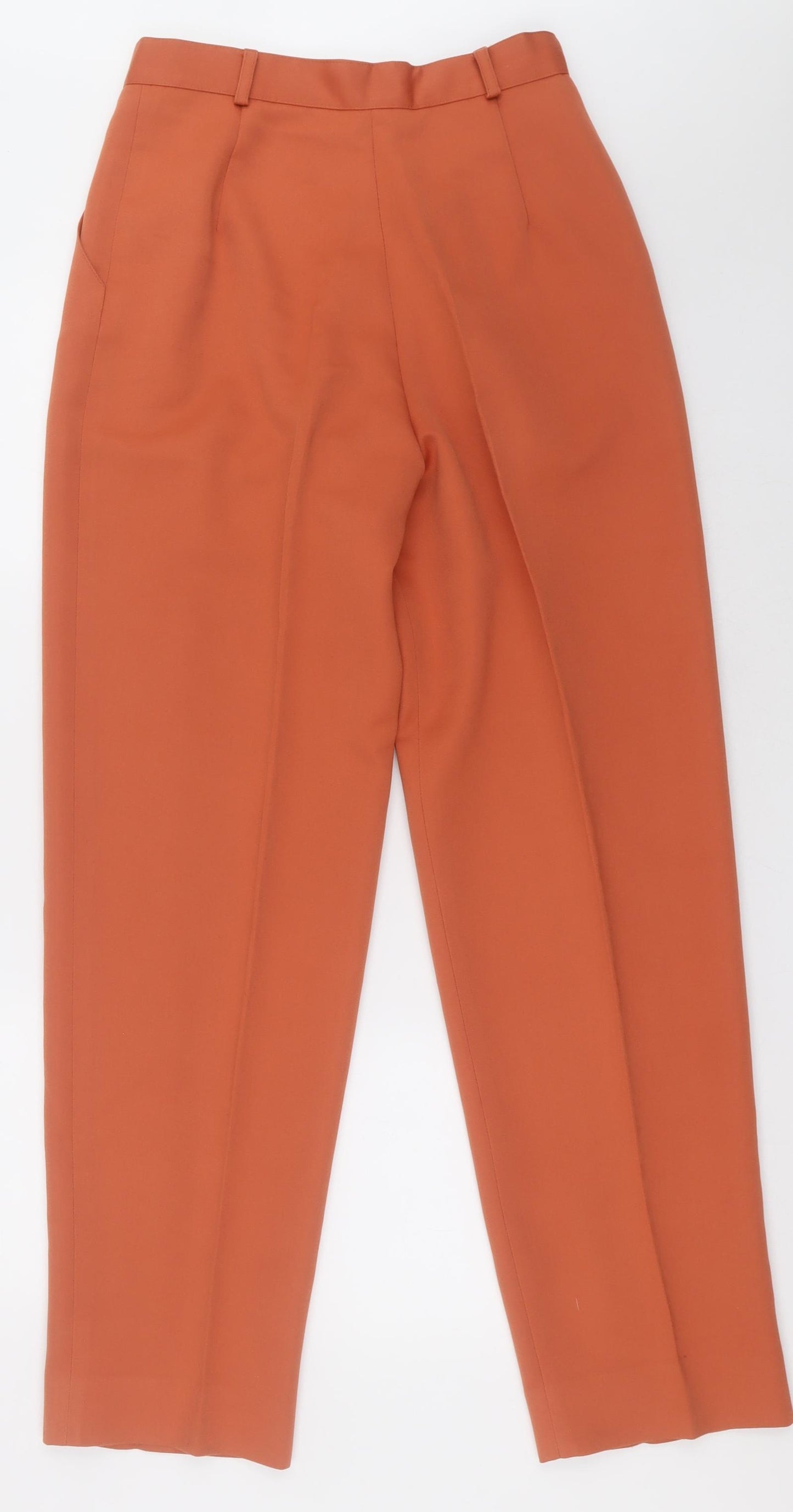 st roma Womens Orange  Polyester Trousers  Size 14 L34 in Regular Button
