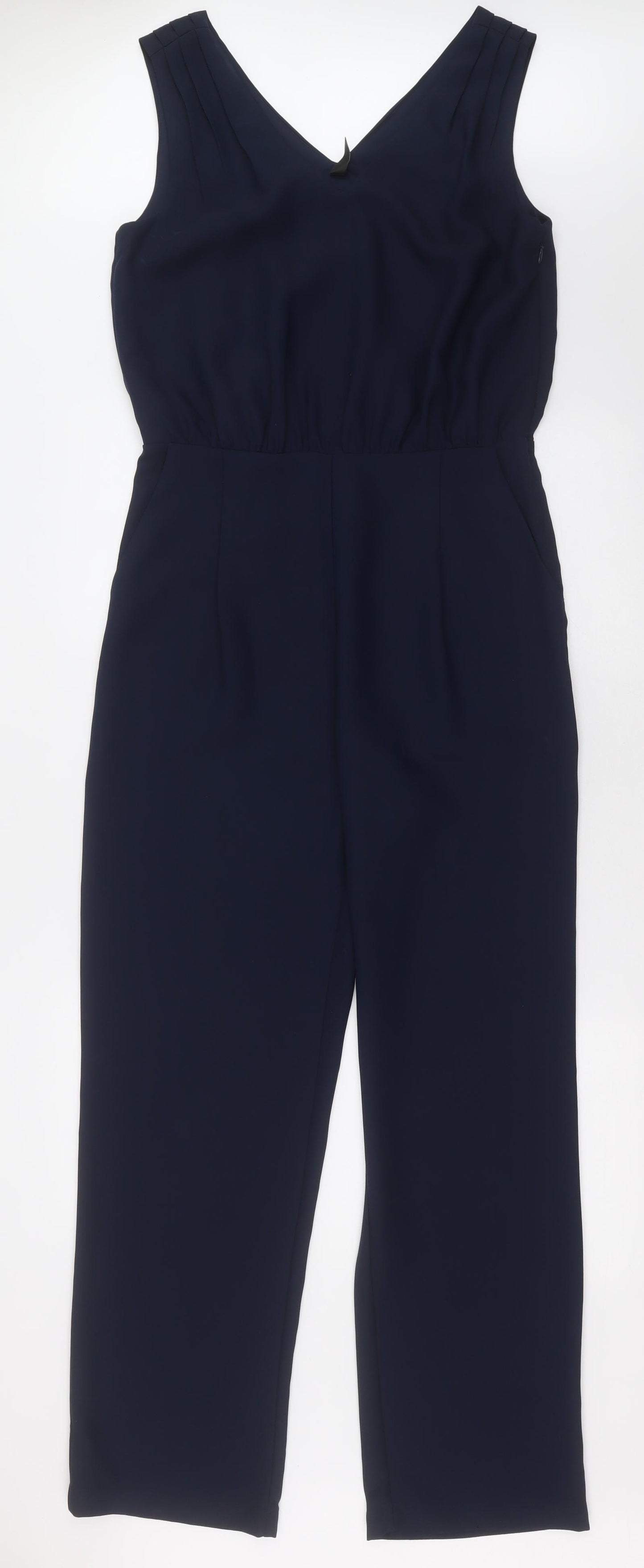 yaz Womens Blue  Polyester Jumpsuit One-Piece Size 12  Zip