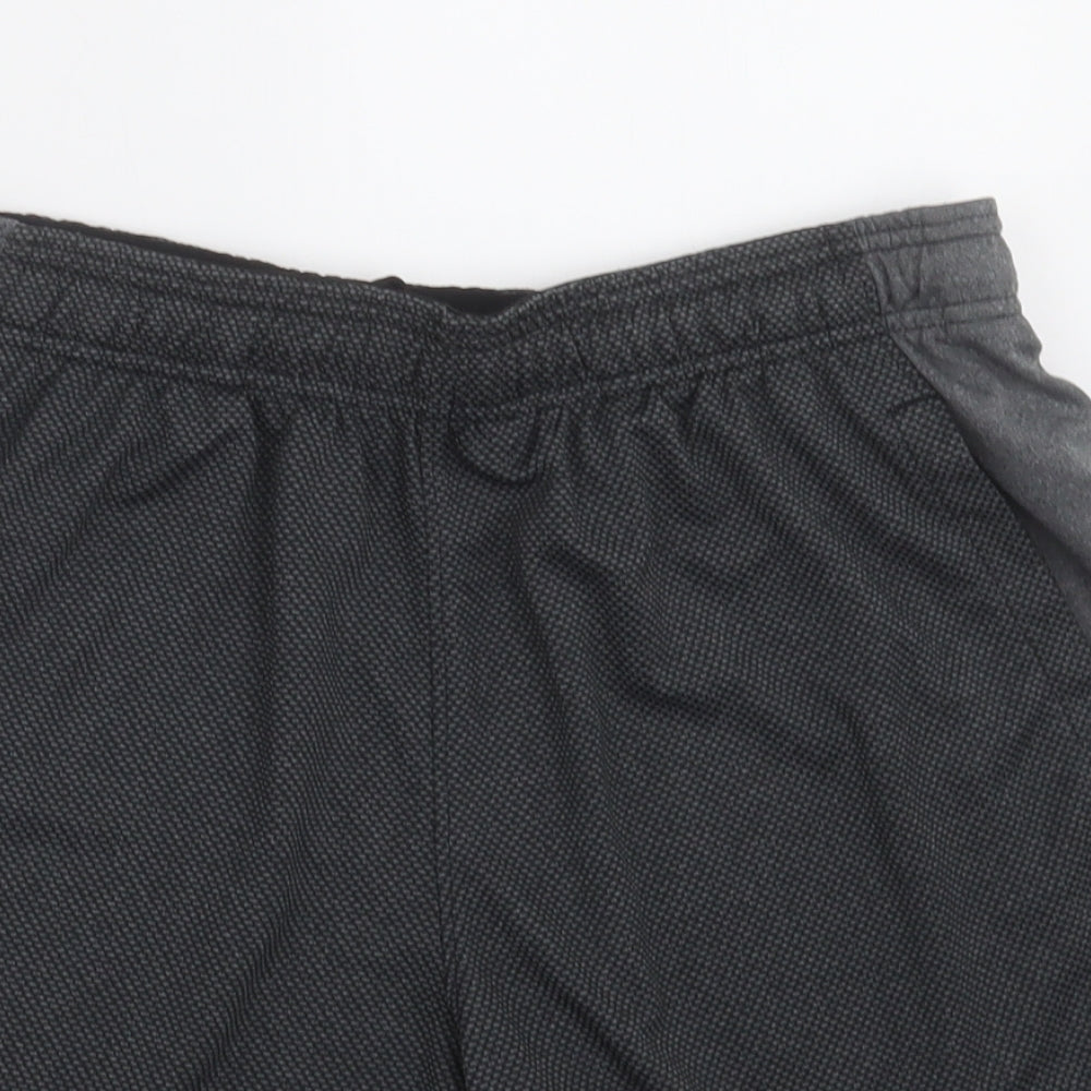 Under armour Mens Grey  Polyester Sweat Shorts Size M L8 in Regular Tie