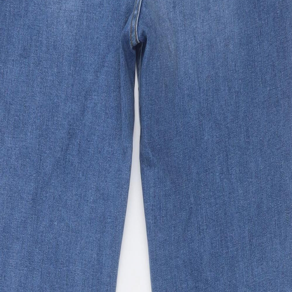 Gallery  Womens Blue  Cotton Flared Jeans Size 16 L33 in Regular Button
