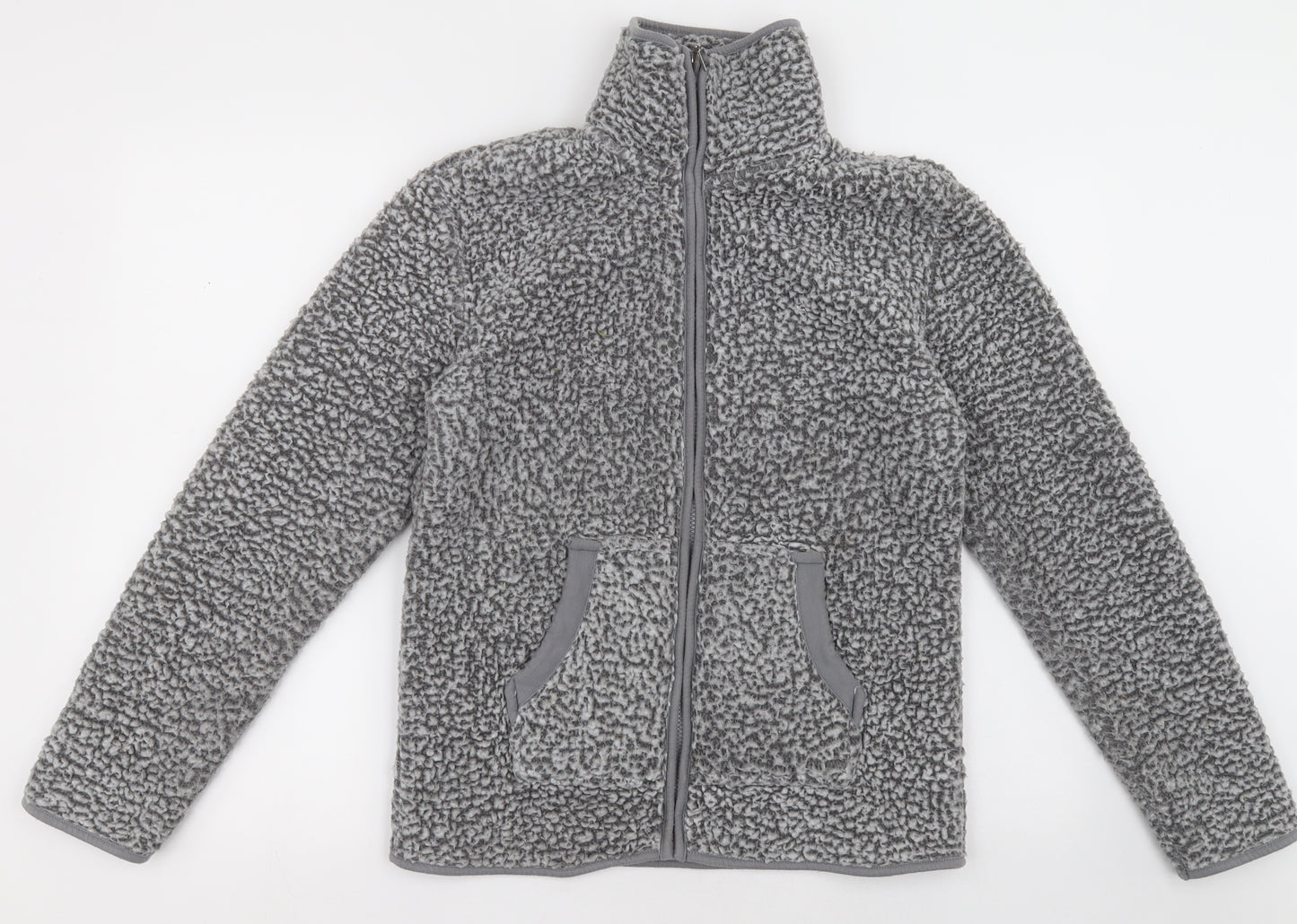 F&F Womens Grey  Polyester Full Zip Sweatshirt Size XS  Zip