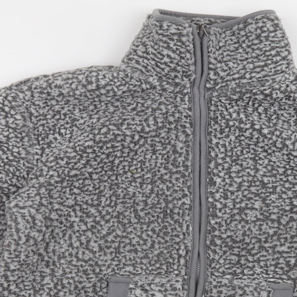 F&F Womens Grey  Polyester Full Zip Sweatshirt Size XS  Zip
