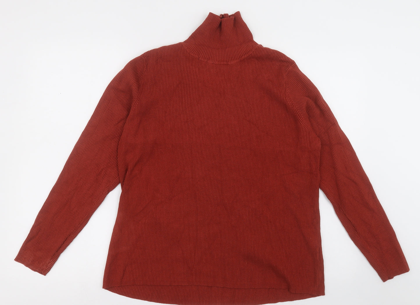 Marks and Spencer Womens Orange  Viscose Pullover Sweatshirt Size 24  Pullover