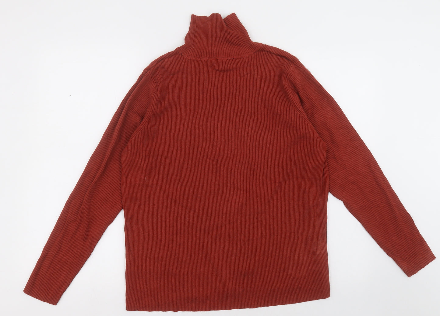 Marks and Spencer Womens Orange  Viscose Pullover Sweatshirt Size 24  Pullover
