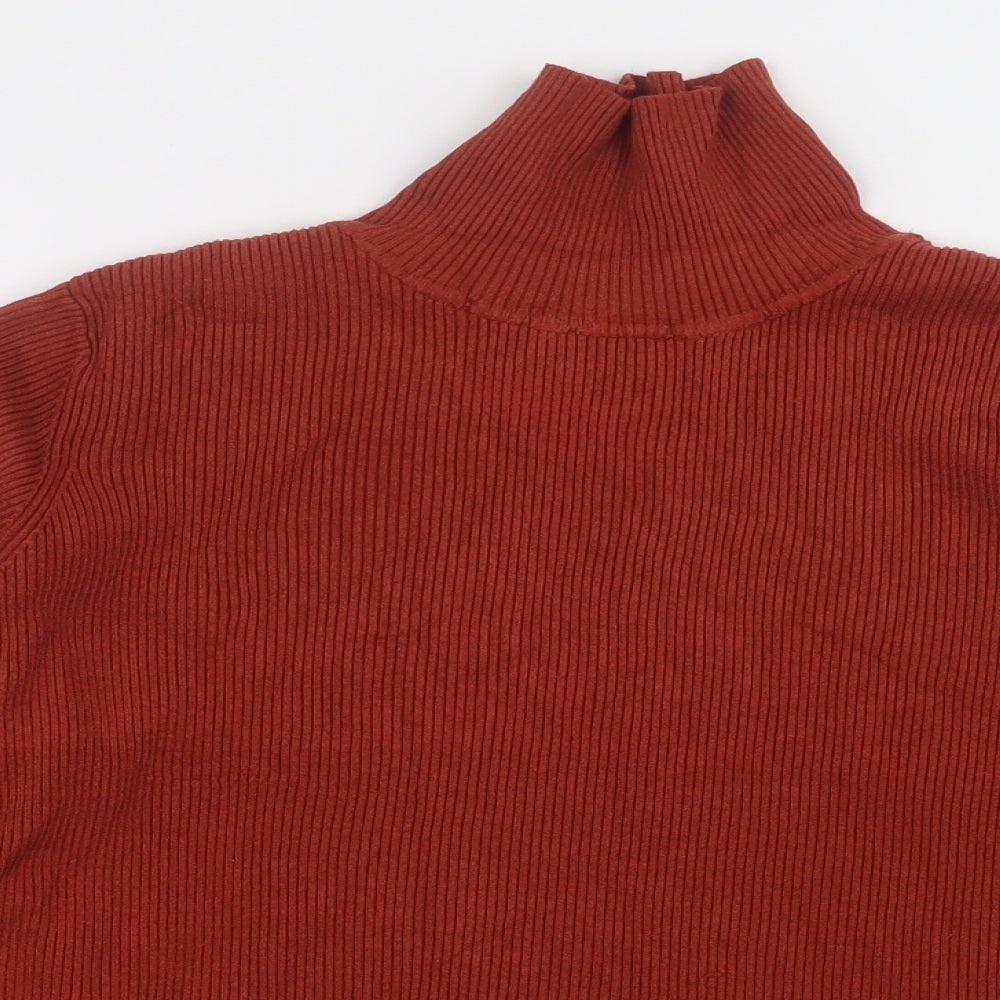 Marks and Spencer Womens Orange  Viscose Pullover Sweatshirt Size 24  Pullover