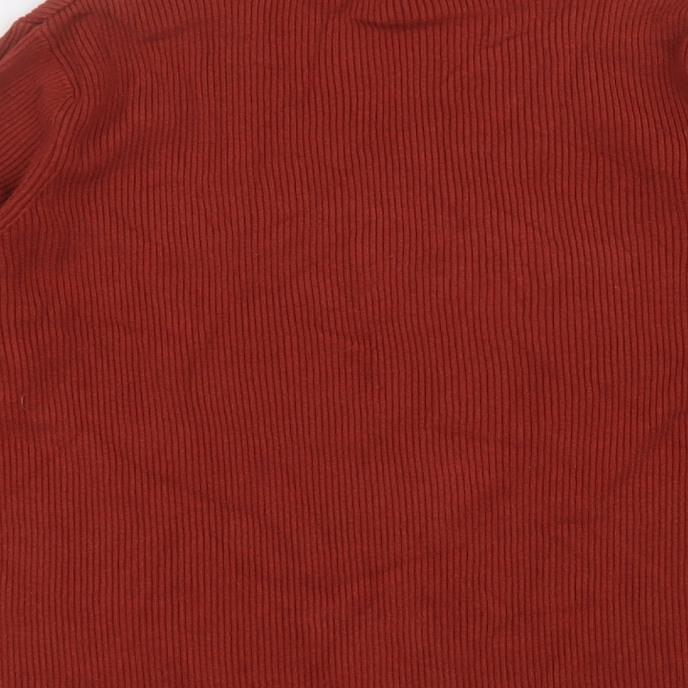 Marks and Spencer Womens Orange  Viscose Pullover Sweatshirt Size 24  Pullover