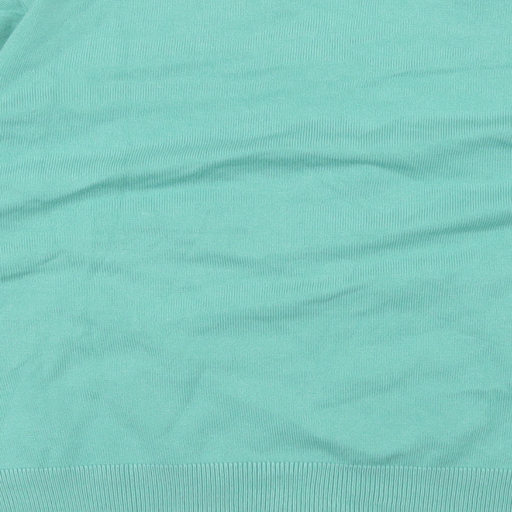 paramour Womens Green V-Neck  Viscose Cardigan Jumper Size XL