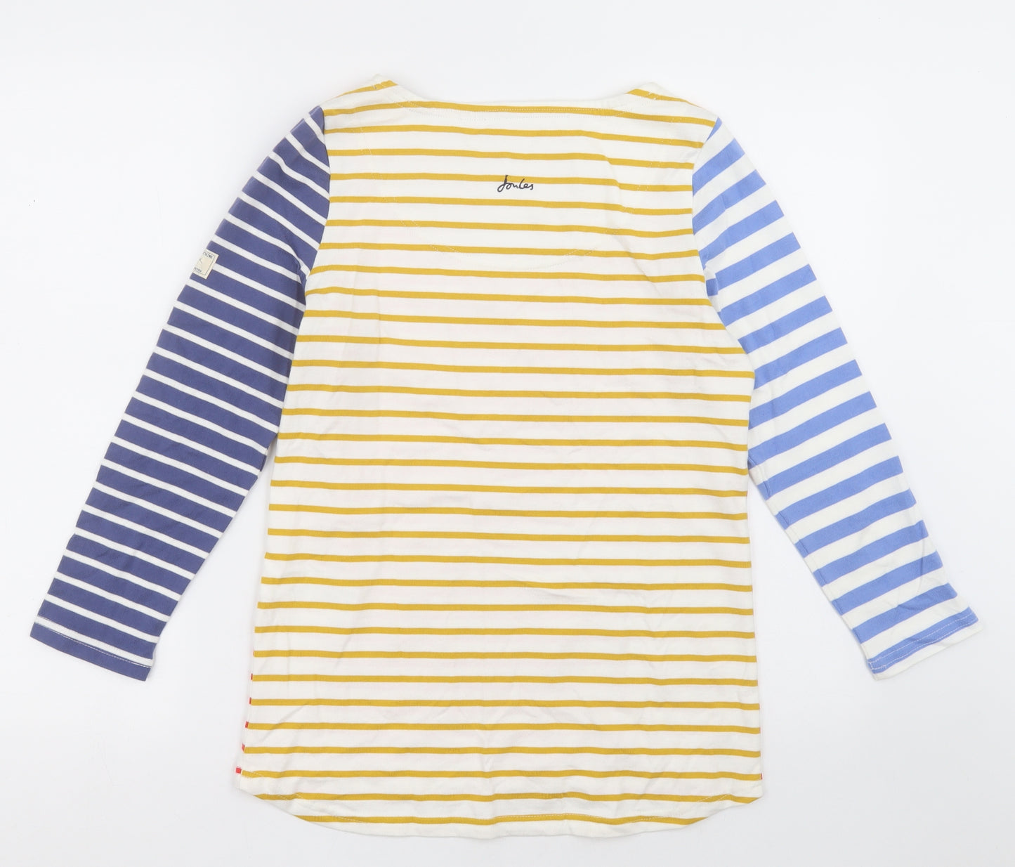 Joules Womens Multicoloured Striped Cotton Pullover Sweatshirt Size 8  Pullover