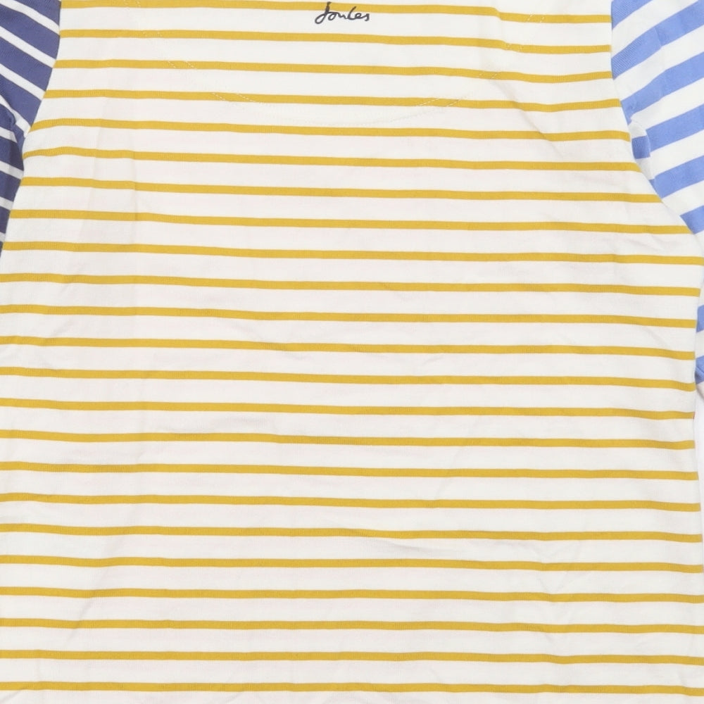 Joules Womens Multicoloured Striped Cotton Pullover Sweatshirt Size 8  Pullover