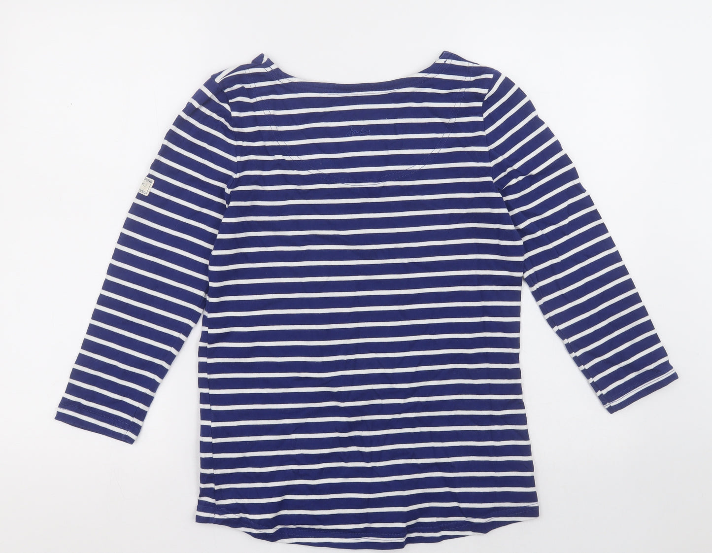 Joules Womens Blue Striped Cotton Pullover Sweatshirt Size 8  Pullover