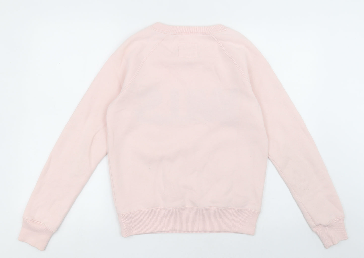 Jack Wills Womens Pink Crew Neck  Cotton Pullover Jumper Size 8