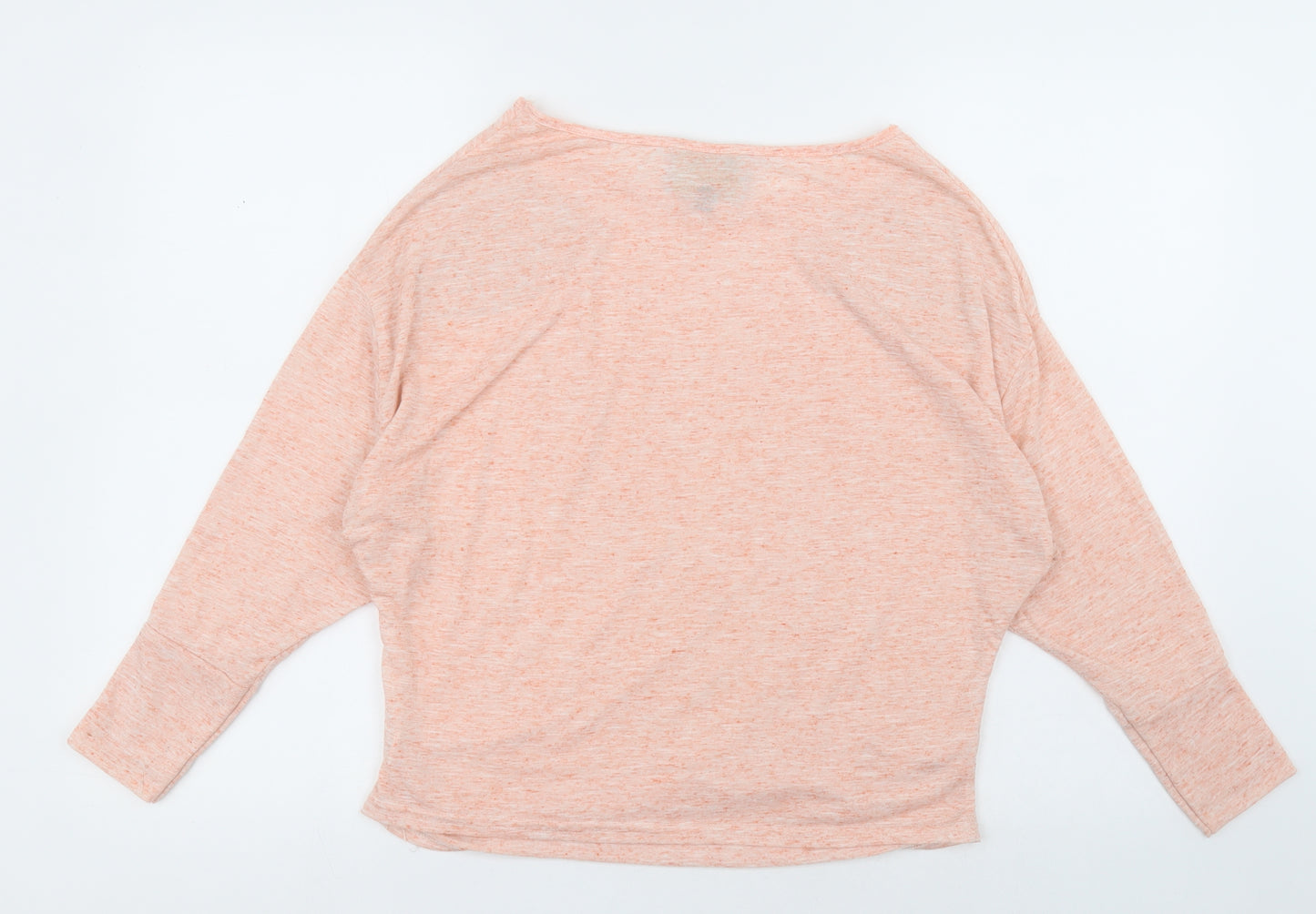 parisian Womens Pink Fair Isle Linen Pullover Sweatshirt Size L  Pullover