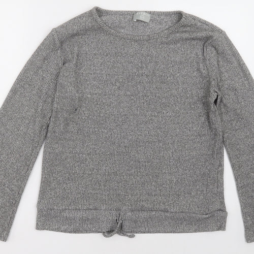 jeff&co Womens Grey  Polyester Pullover Sweatshirt Size 12  Pullover