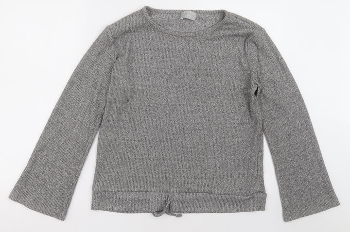 jeff&co Womens Grey Polyester Pullover Sweatshirt Size 12 Pullover