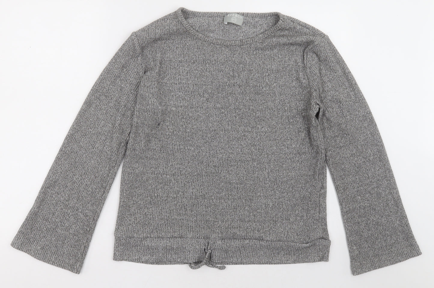 jeff&co Womens Grey  Polyester Pullover Sweatshirt Size 12  Pullover