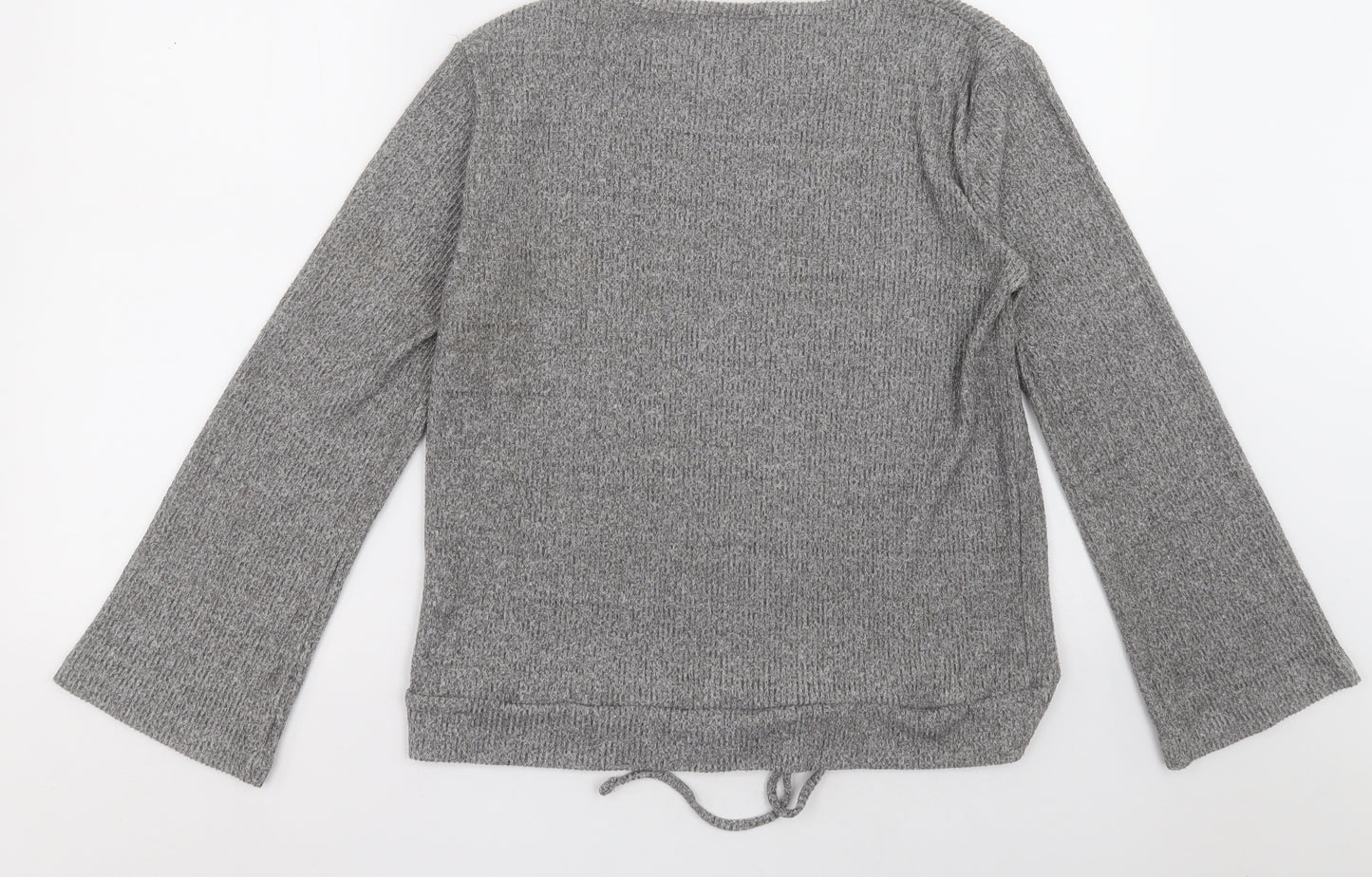 jeff&co Womens Grey  Polyester Pullover Sweatshirt Size 12  Pullover