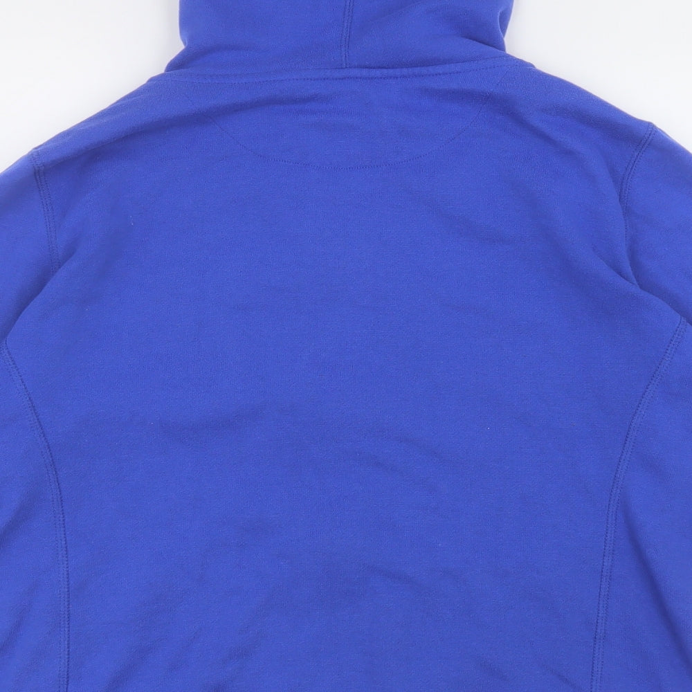 Dunnes Stores Mens Blue  Polyester Full Zip Hoodie Size L