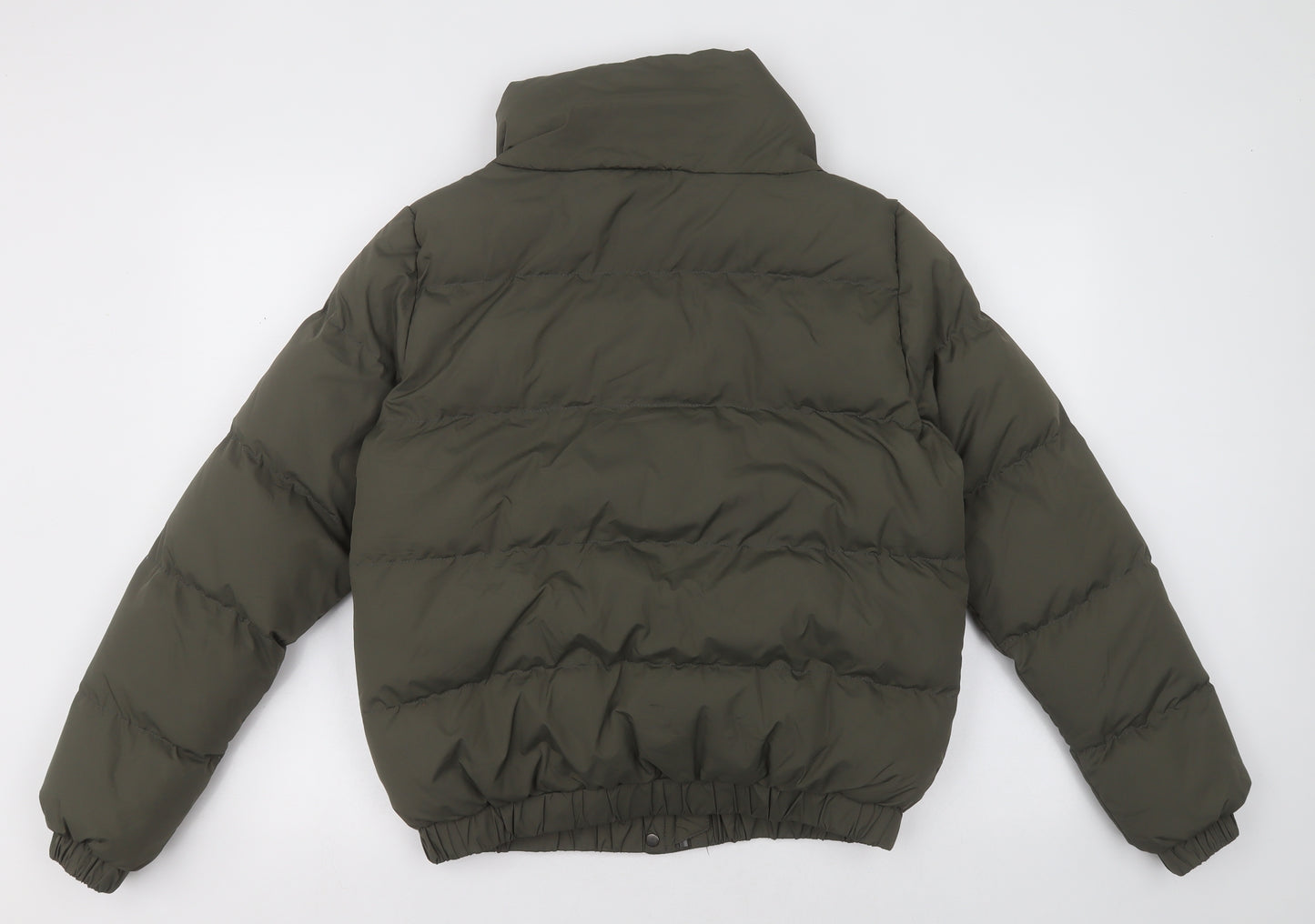 Brave Soul Womens Green   Puffer Jacket Jacket Size 12  Zip