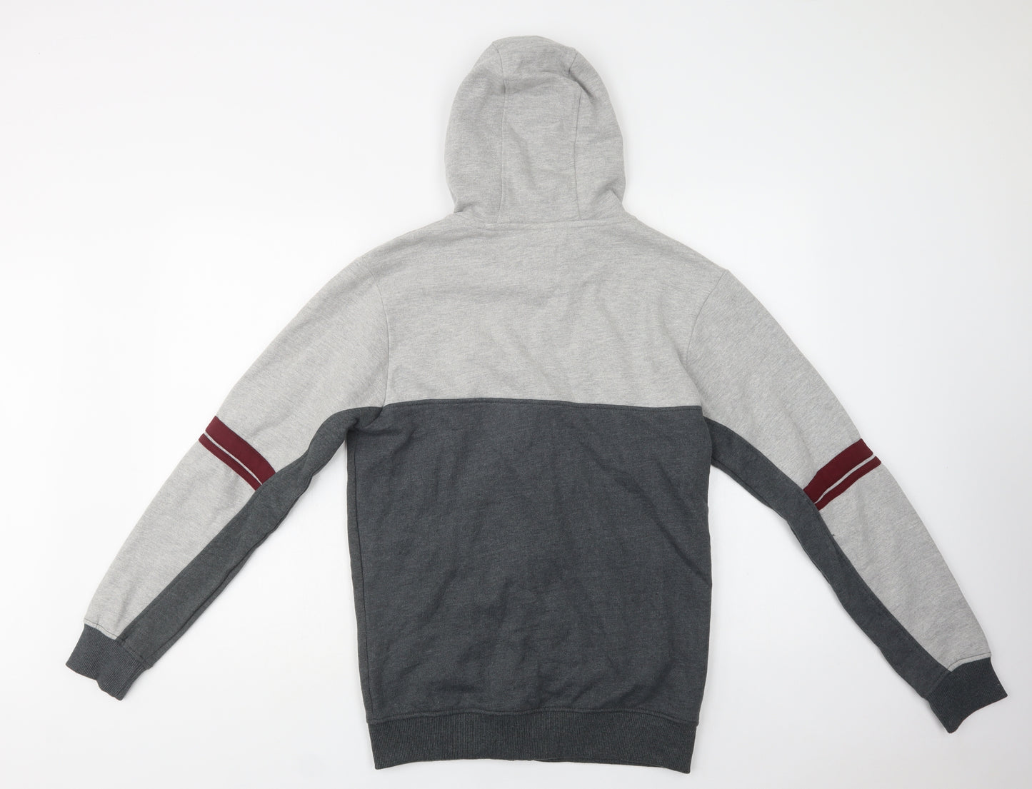Lonsdale Mens Grey  Cotton Full Zip Hoodie Size S
