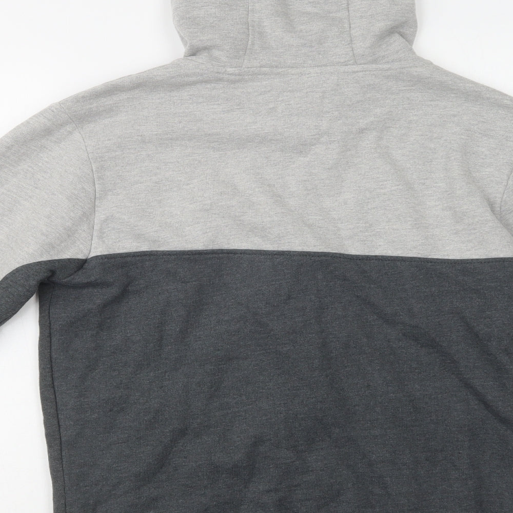 Lonsdale Mens Grey  Cotton Full Zip Hoodie Size S