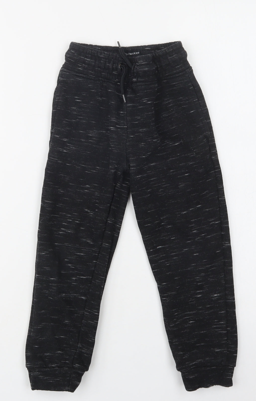 Primark Boys Black  Cotton Jogger Trousers Size 4-5 Years  Regular Drawstring