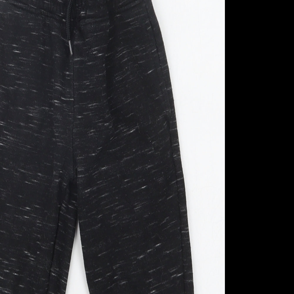 Primark Boys Black  Cotton Jogger Trousers Size 4-5 Years  Regular Drawstring