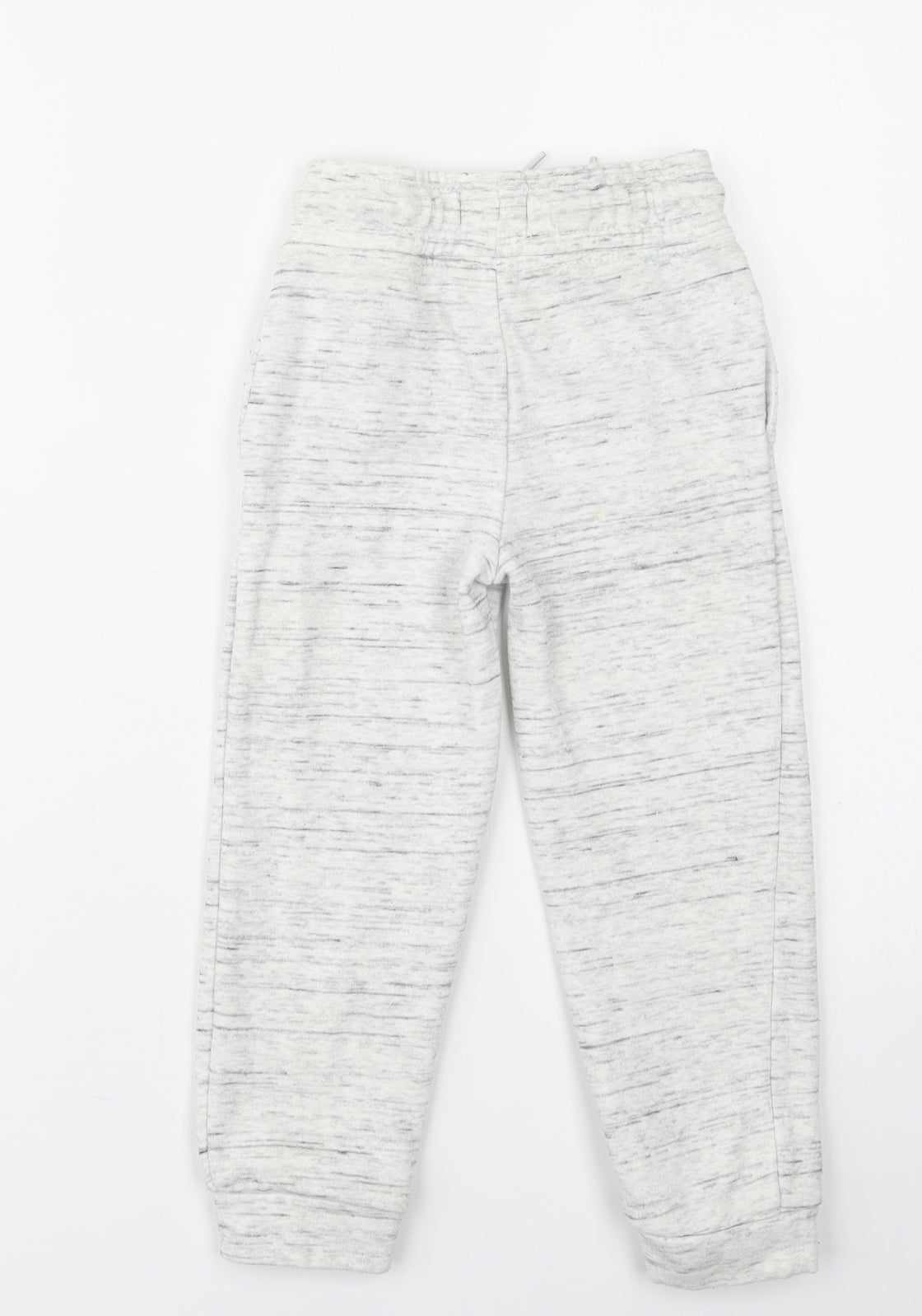 Primark Boys Grey  Cotton Jogger Trousers Size 4-5 Years  Regular Drawstring