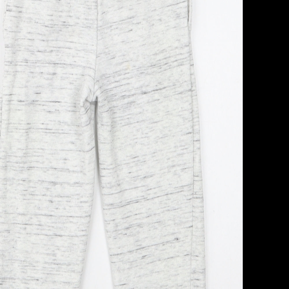 Primark Boys Grey  Cotton Jogger Trousers Size 4-5 Years  Regular Drawstring