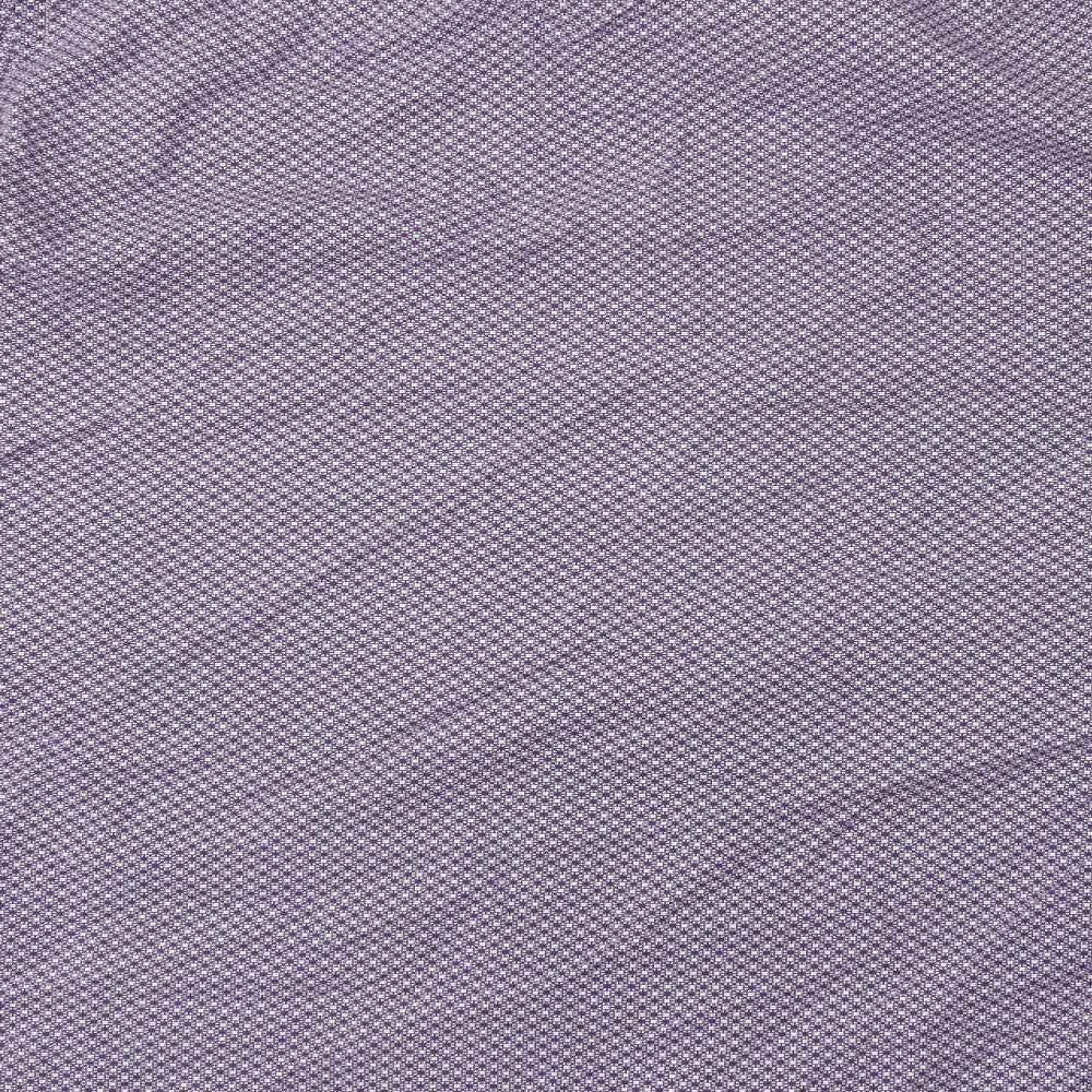 Jeffrey Banks Mens Purple Geometric Cotton  Dress Shirt Size XL Collared Button