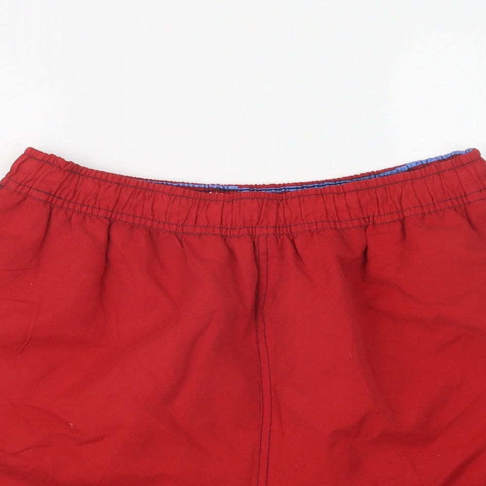 Dunnes Stores Mens Red  Polyester Bermuda Shorts Size M L6 in Regular