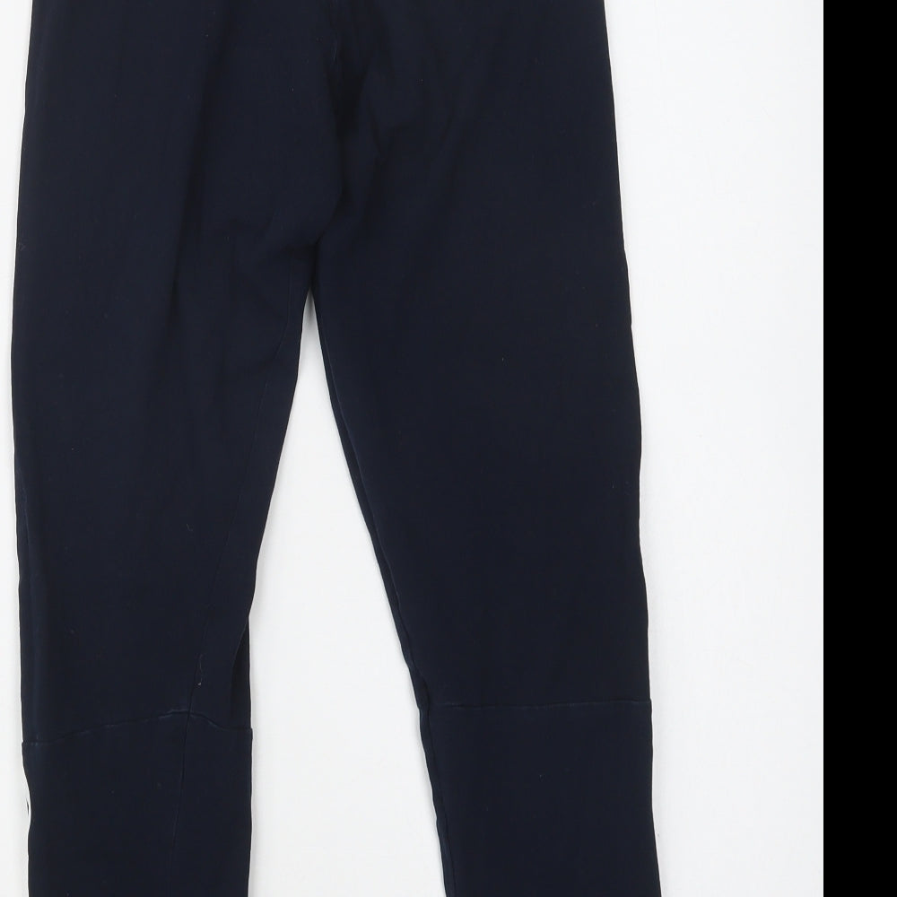 adidas Womens Blue  Cotton Compression Leggings Size 14 L26 in Regular