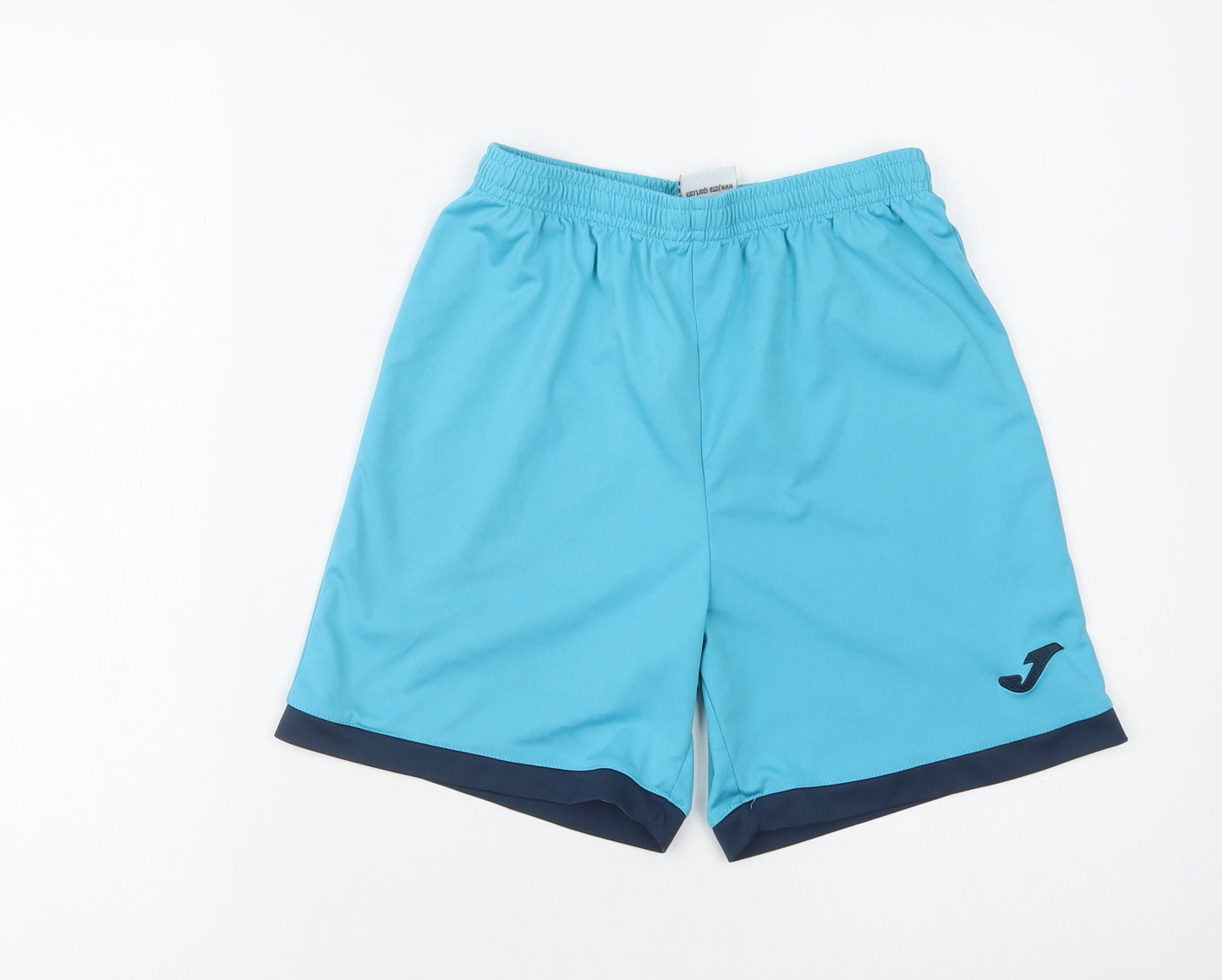 Joma Girls Blue  Polyester Sweat Shorts Size 12 Years  Regular Drawstring