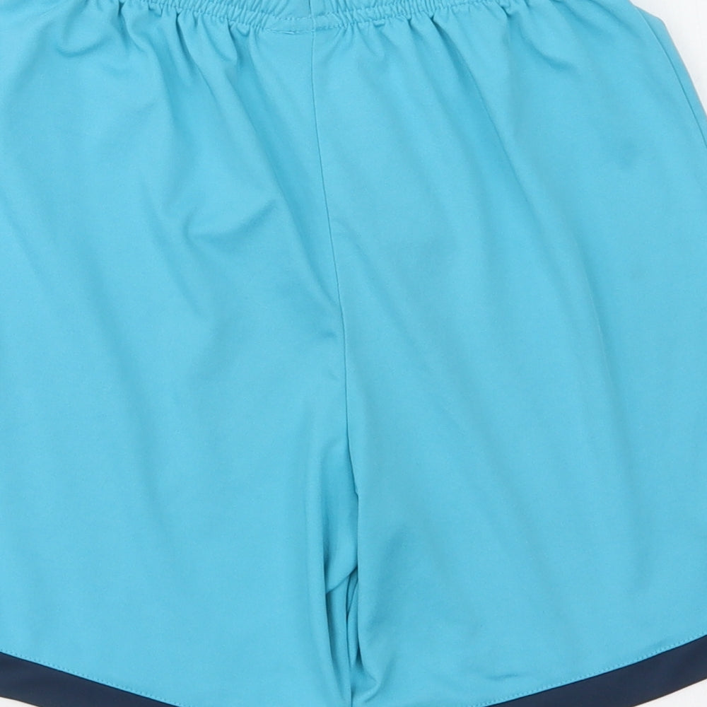 Joma Girls Blue  Polyester Sweat Shorts Size 12 Years  Regular Drawstring