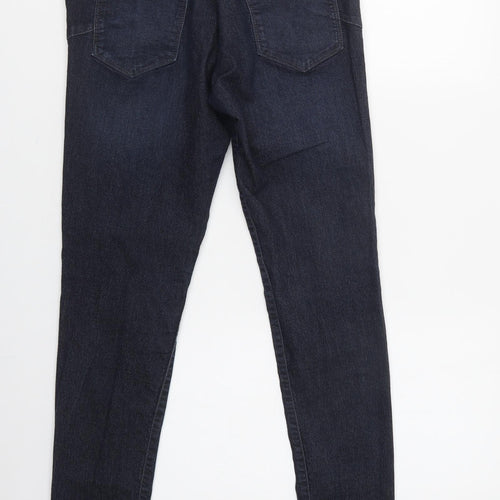 NEXT Womens Blue  Cotton Jegging Jeans Size 14 L30 in Regular Button