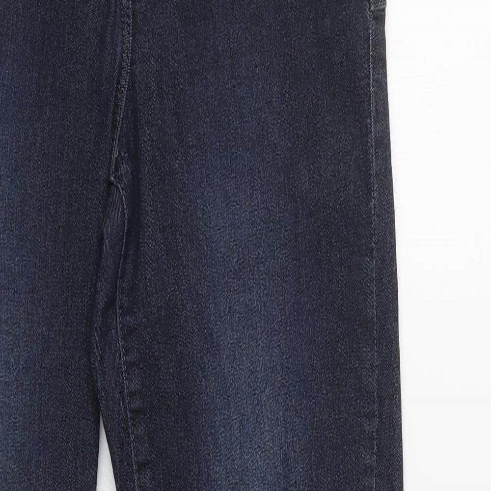 NEXT Womens Blue  Cotton Jegging Jeans Size 14 L30 in Regular Button